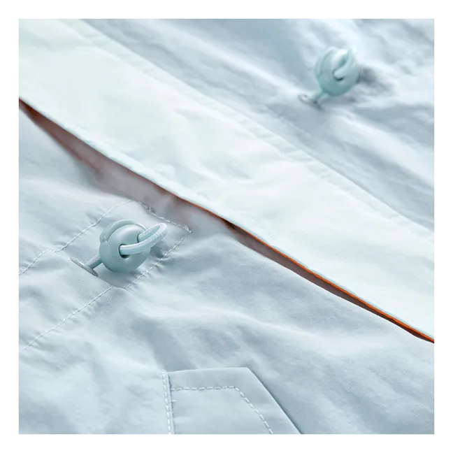 Recycled Fiber Waterproof Jacket | Light Blue