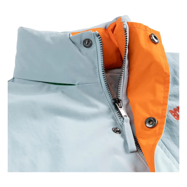 Recycled Fiber Waterproof Jacket | Light Blue