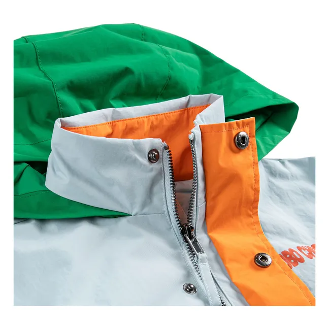 Veste Imperméable Fibres Recyclées | Bleu Clair