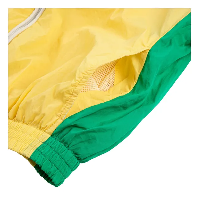 Chaqueta de chándal BC Colorblock de fibra reciclada | Amarillo