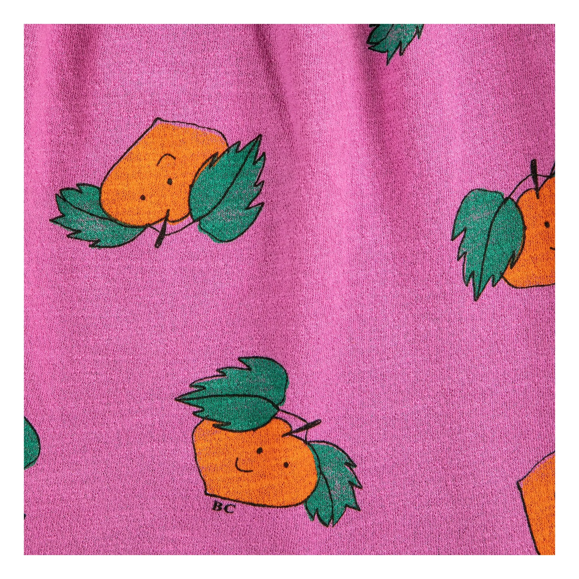 Robe Volants Oranges Coton Bio | Violet- Image produit n°4