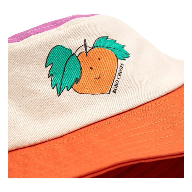 Chapeau Colorblock Fibres Recyclées | Orange