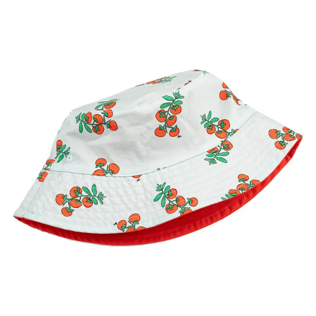 Chapeau Réversible Tomates Fibres Recyclées | Bleu Clair