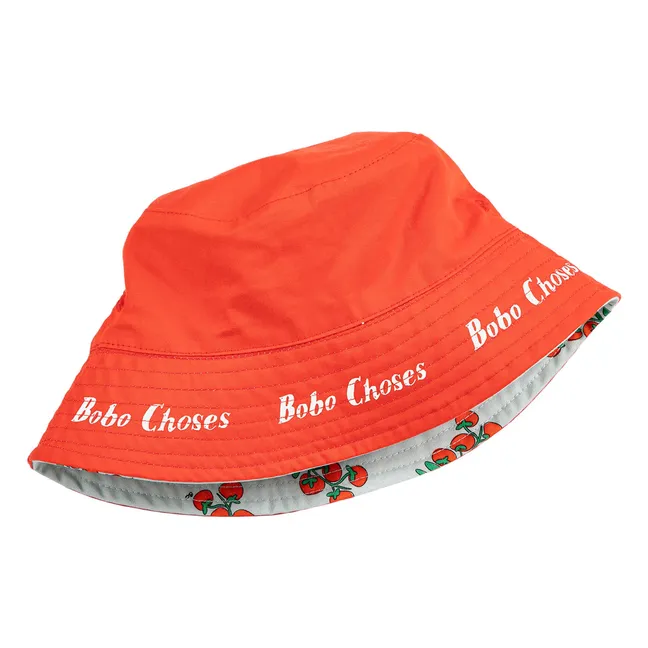 Chapeau Réversible Tomates Fibres Recyclées | Bleu Clair