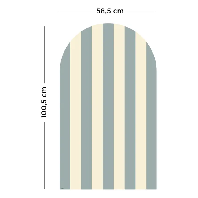 Tableau magnétique Arche avec revêtement rayé | Bleu
