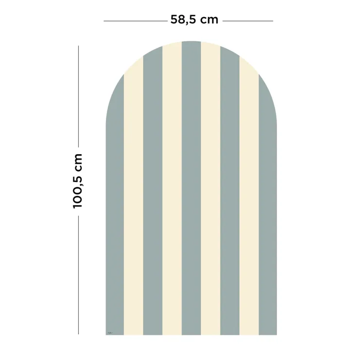 Pizarra magnética Arche con revestimiento a rayas | Azul- Imagen del producto n°5