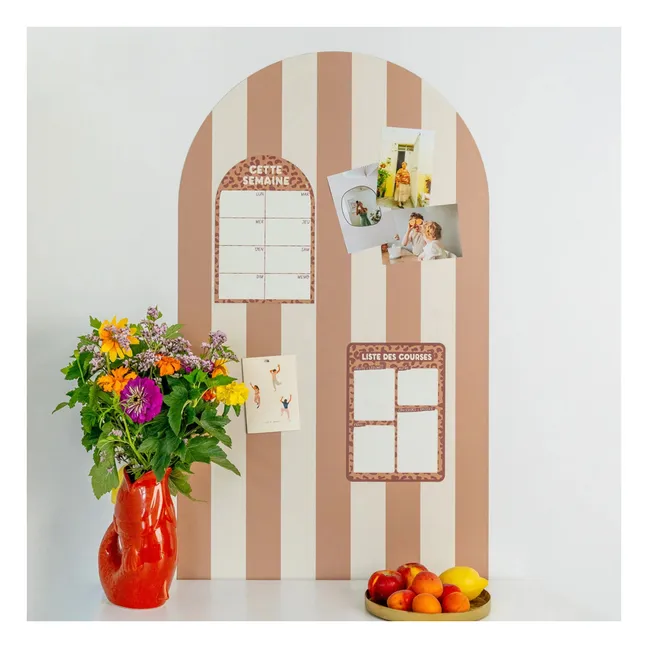 Tableau magnétique Arche avec revêtement rayé | Camel