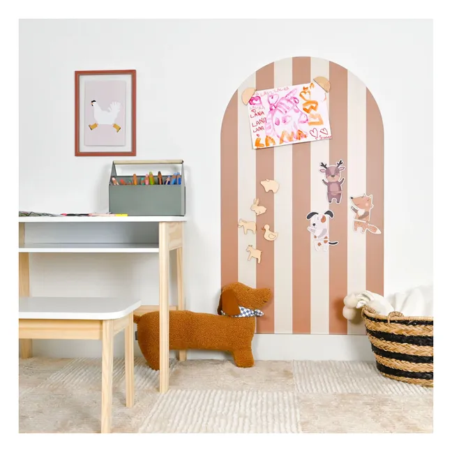 Tableau magnétique Arche avec revêtement rayé | Camel