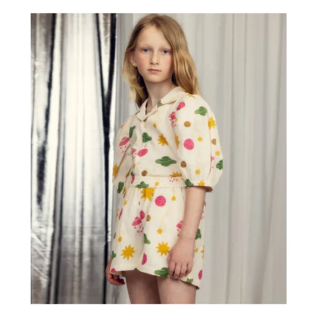 Espace Blouse Organic Cotton Gauze | Ecru