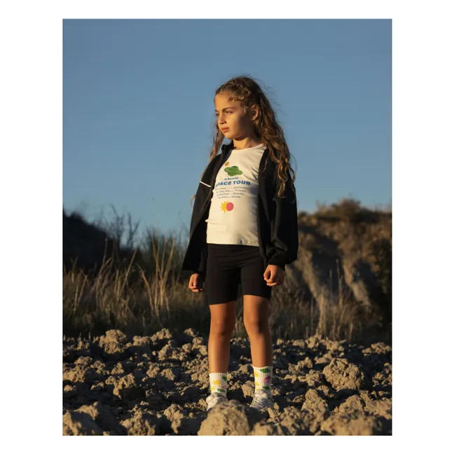 Space Tour organic cotton T-shirt | Ecru