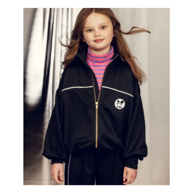 Veste Survêtement Patch Fibres Recyclées | Noir