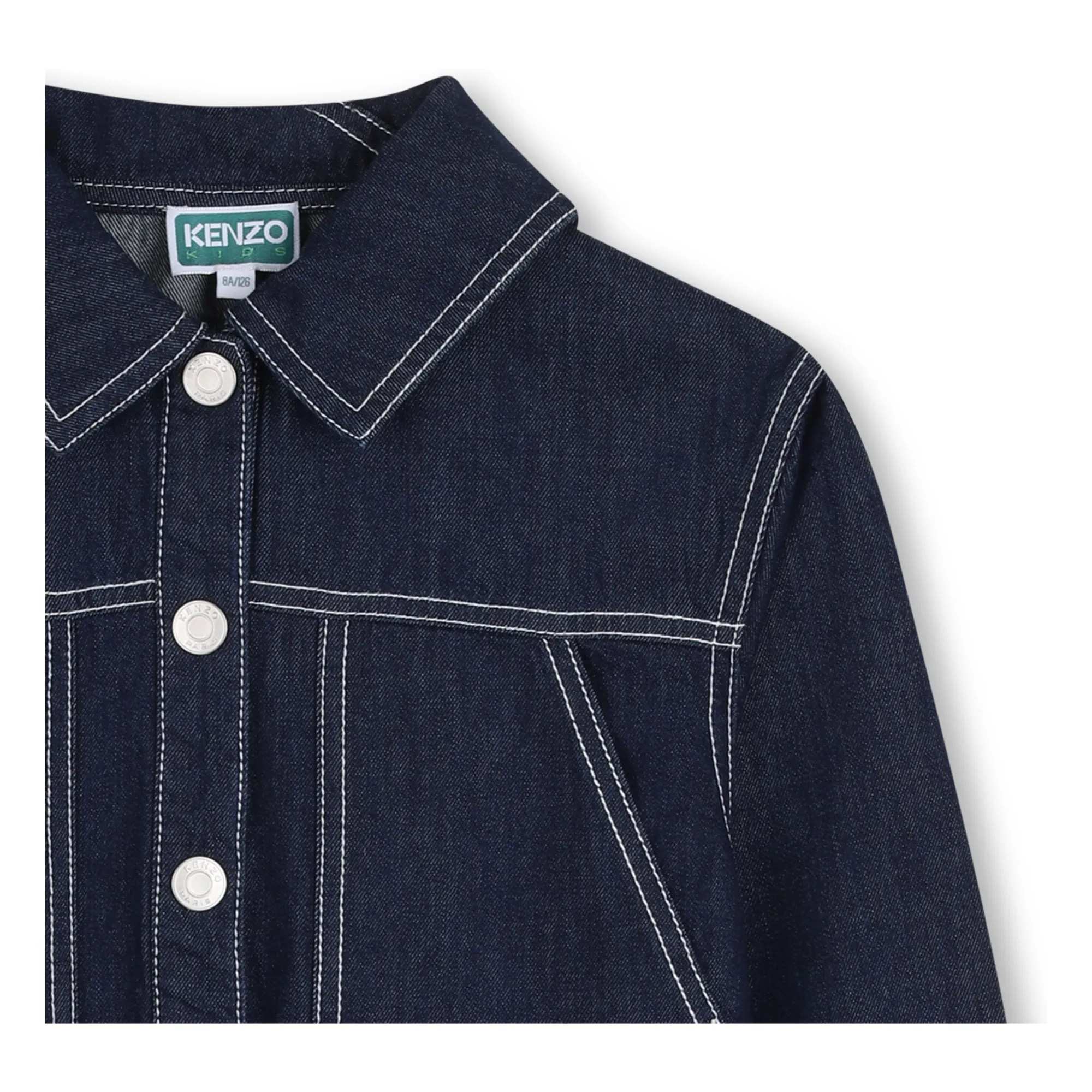Veste Denim Kenzo Garden  | Bleu foncé- Image produit n°4
