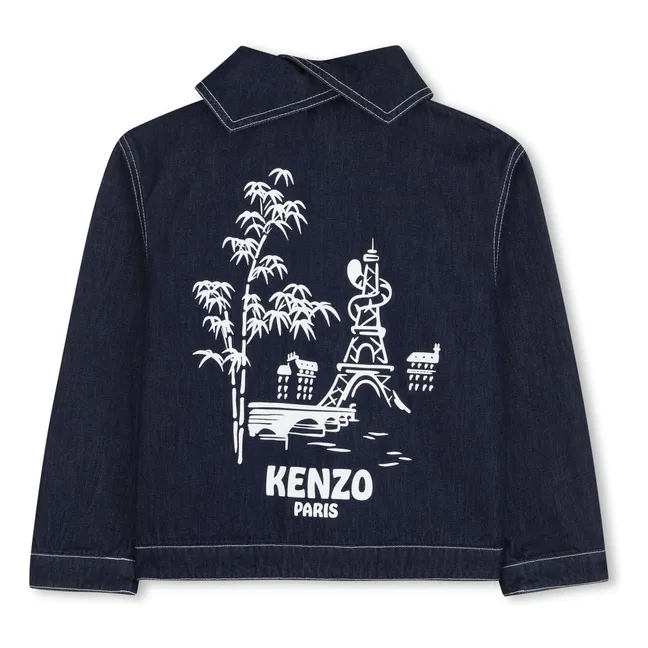 Chaqueta vaquera Kenzo Garden  | Azul oscuro