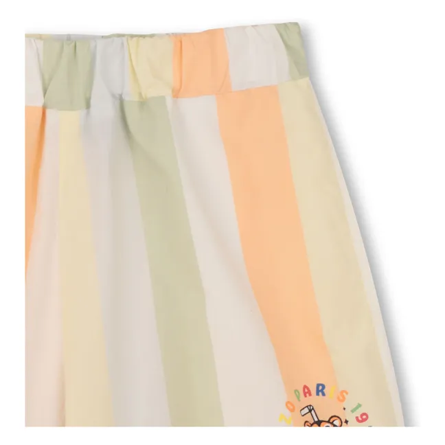 Happy Sweet Striped Shorts | Pale yellow