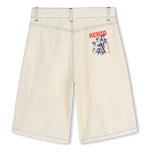 Bermuda shorts Kenzo Garden | Ecru