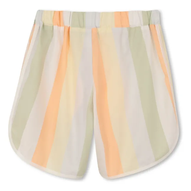 Happy Sweet Striped Shorts | Pale yellow