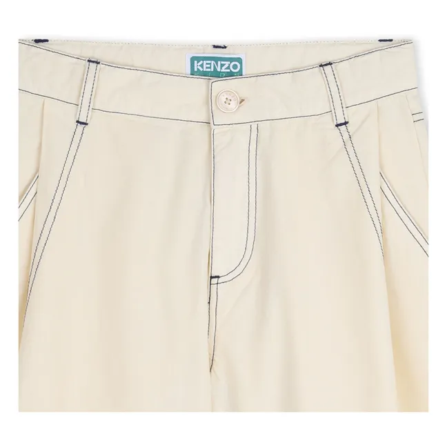 Bermuda shorts Kenzo Garden | Ecru
