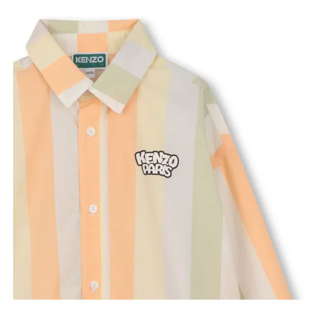 Happy Sweet Bubble Tiger Striped Shirt | Beige