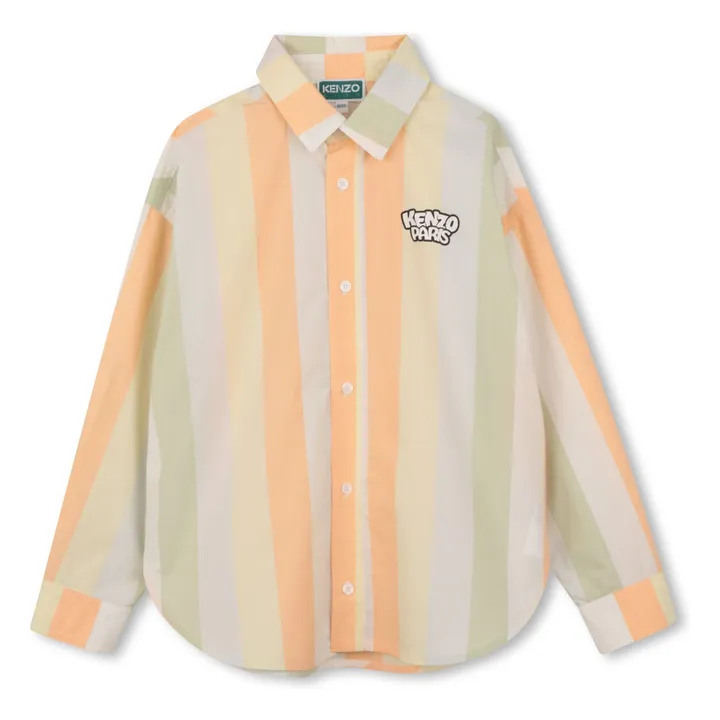 Camisa a rayas Happy Sweet Bubble Tiger | Beige- Imagen del producto n°1