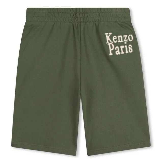 Eden Jungle K fleece Bermuda shorts | Khaki