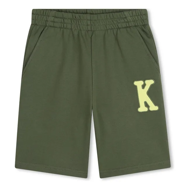 Eden Jungle K fleece Bermuda shorts | Khaki