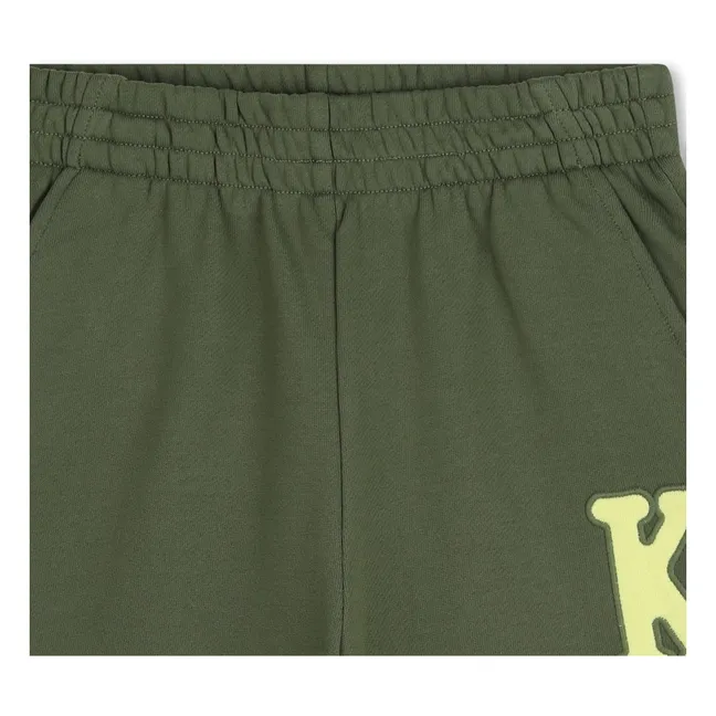 Eden Jungle K fleece Bermuda shorts | Khaki
