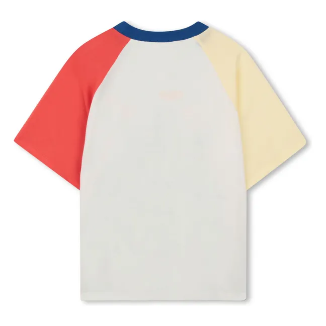 T-shirt Happy Sweet Colorblock Bubble Tiger | Blanc