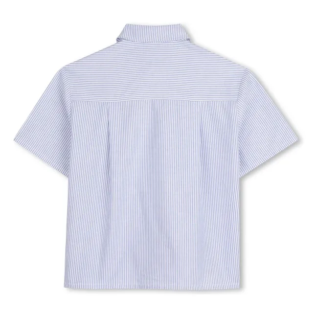 Kenzo Garden Striped Oxford Shirt | Light Blue