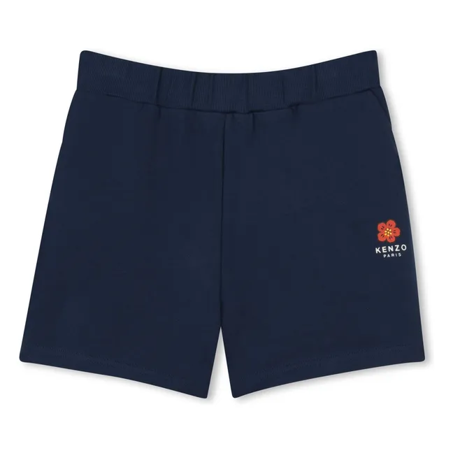 Flower Molton Short | Navy blue