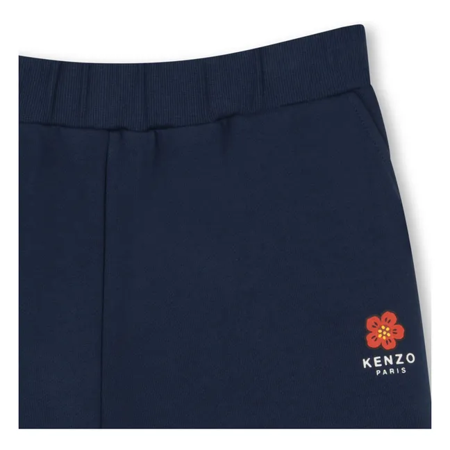 Flower Molton Short | Navy blue