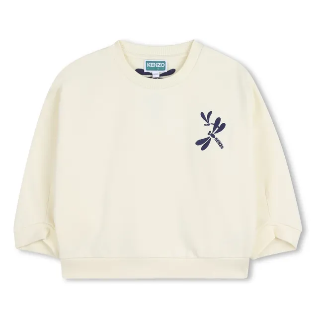 Kenzo Garden Libellule fleece sweatshirt | Pale yellow