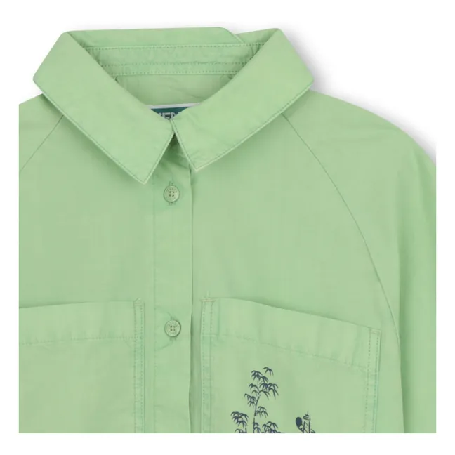 Camisa Kenzo Garden | Verde Pálido