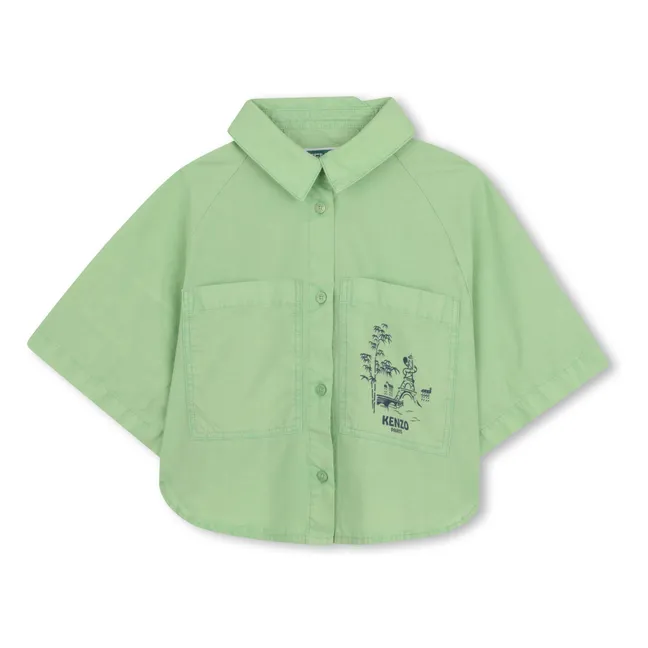 Camisa Kenzo Garden | Verde Pálido