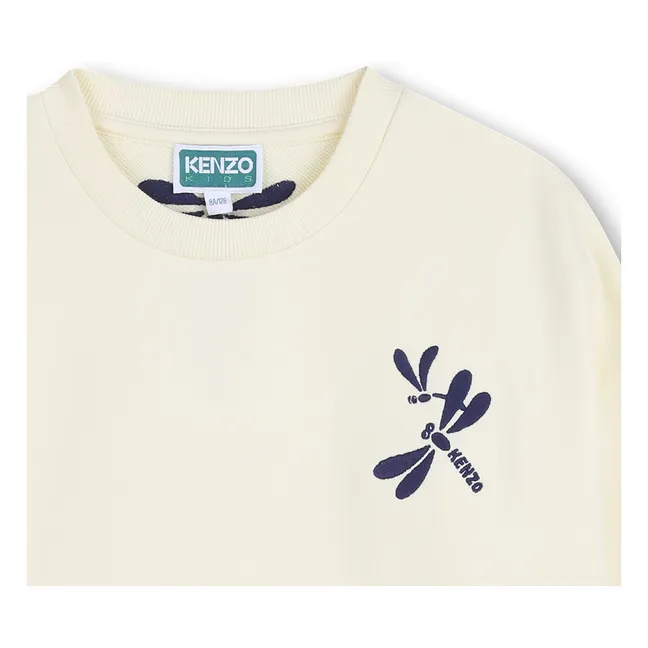 Kenzo Garden Libellule fleece sweatshirt | Pale yellow