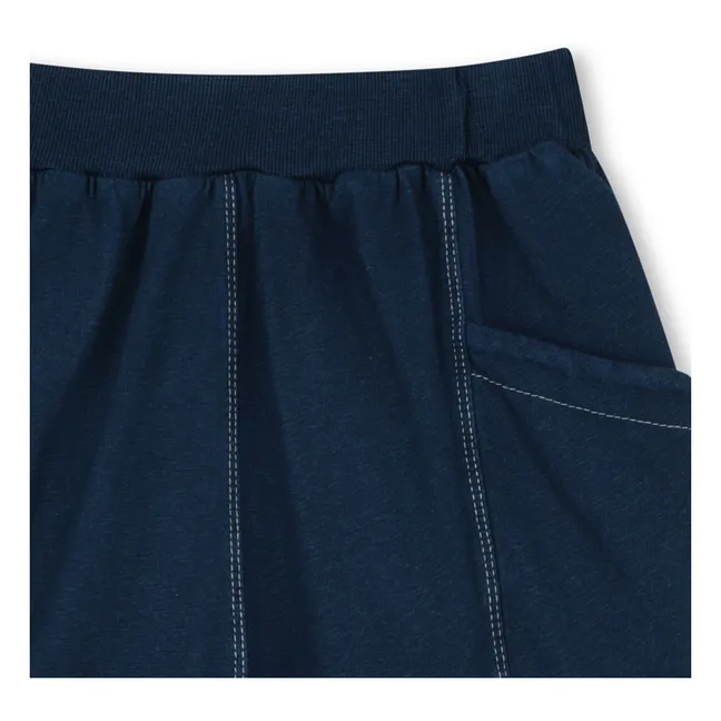 Short Taille Elastiquée Kenzo Garden  | Bleu foncé
