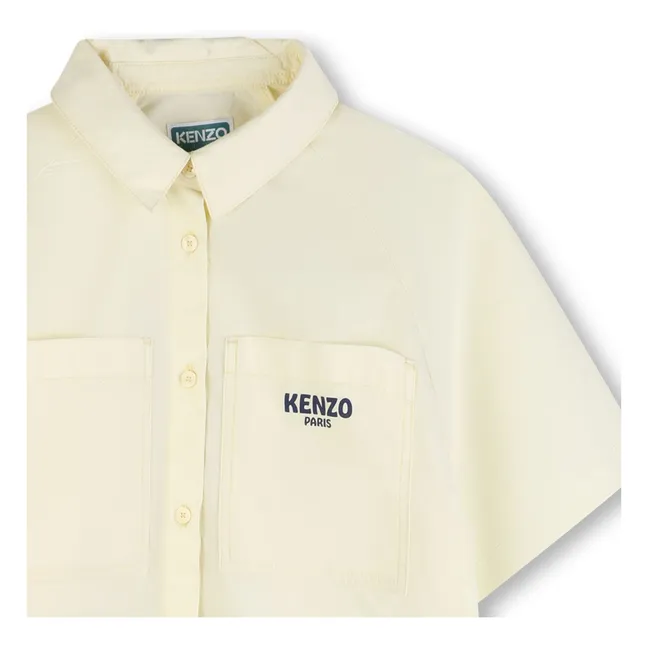 Robe Chemise Kenzo Garden | Jaune pâle