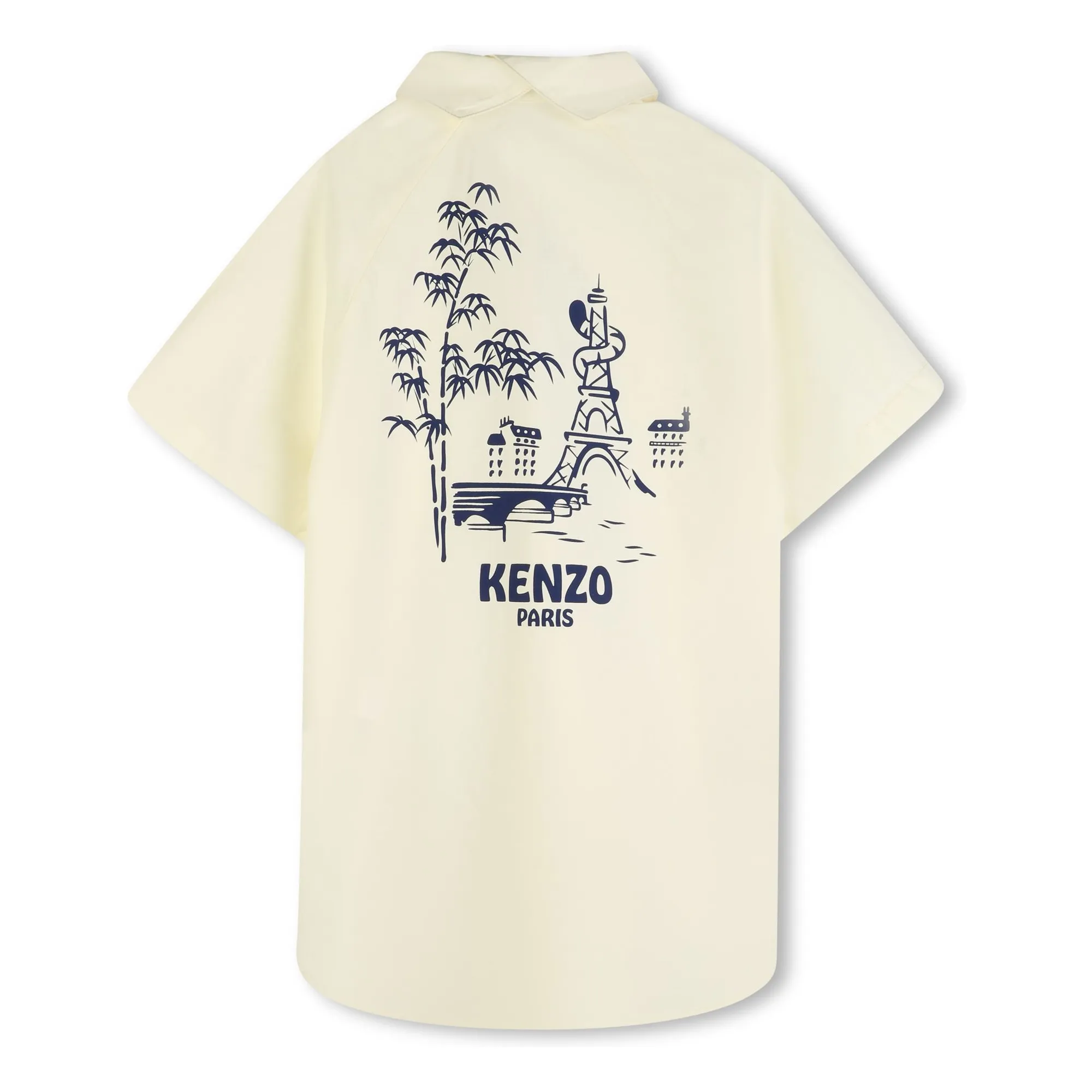 Kenzo Pale Yellow Dress Shirt Garden