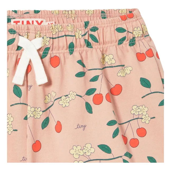 Pantaloncini in cotone biologico Cerises | Rosa