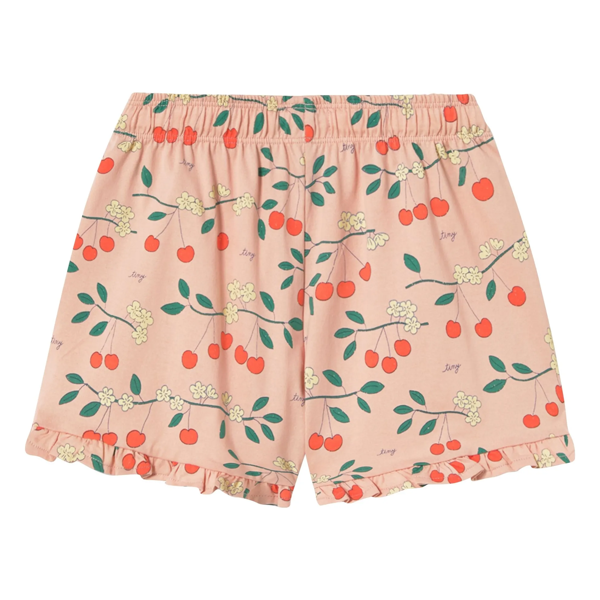 Tinycottons Pink Cerises Organic Cotton Shorts