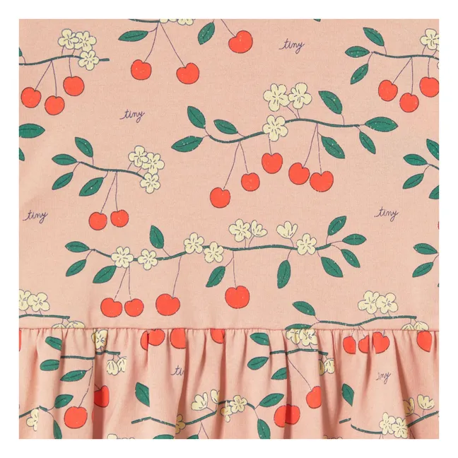 Vestido Cerises de algodón orgánico | Rosa Pálido