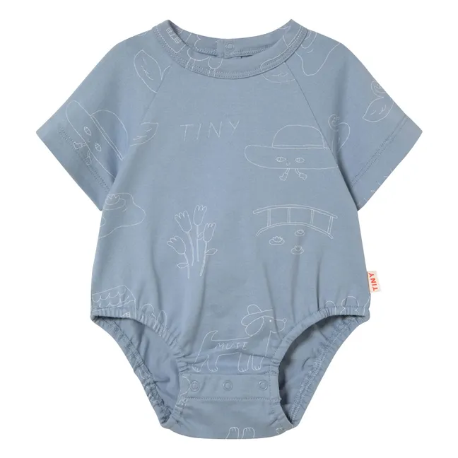 Body Tiny Bio-Baumwolle | Graublau