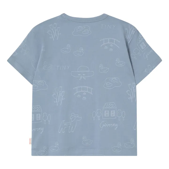 T-shirt Cygnes Tiny Coton Bio | Bleu gris- Image produit n°5