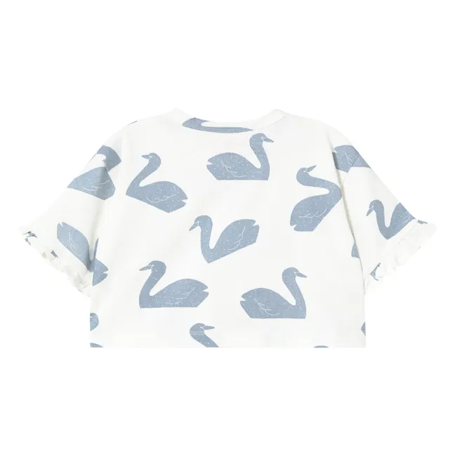 T-shirt Cygnes Coton Bio | Blanc