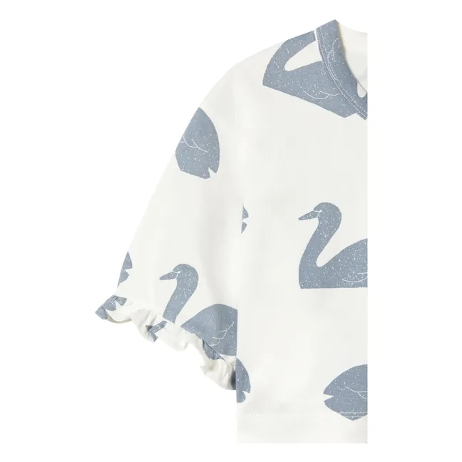 T-shirt Cygnes Coton Bio | Blanc
