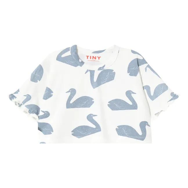 T-shirt Cygnes Coton Bio | Blanc