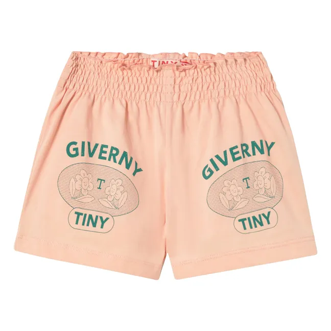 Giverny Organic Cotton Ruffle Shorts | Pale Pink