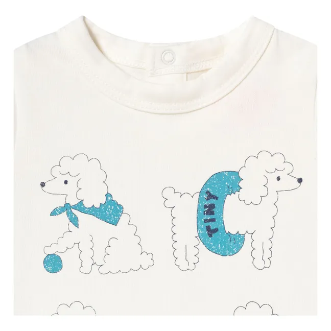 Body Caniche Coton Bio | Blanc