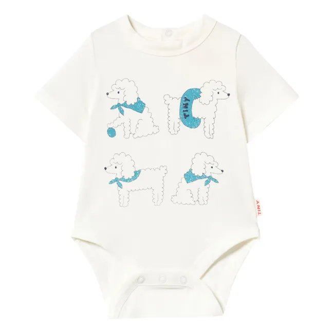 Body Caniche Coton Bio | Blanc