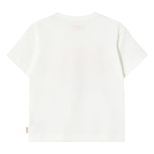 Camiseta de algodón ecológico Tiny &amp; Tiny | Blanco