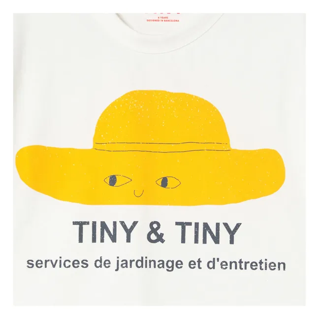 Camiseta de algodón ecológico Tiny &amp; Tiny | Blanco